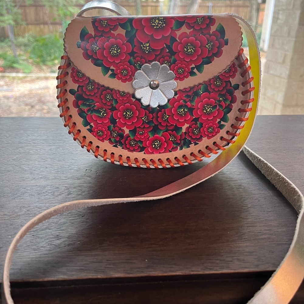 Floral Patterned Crossbody Bag